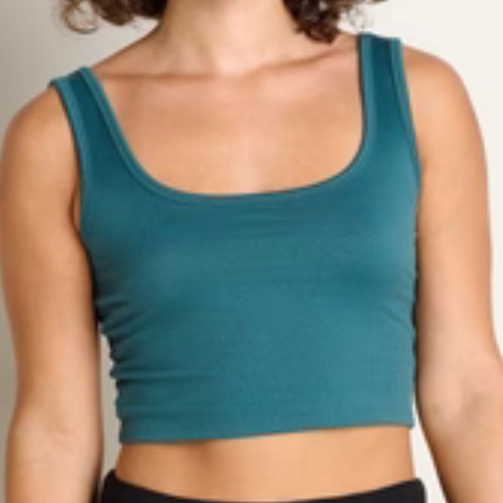 Modiv blue cropped tank